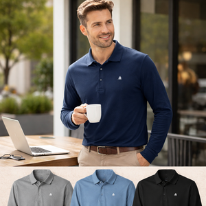 Camisetas Polo de Manga Larga para Hombre Directo de Fábrica - Opciones Personalizadas Disponibles para Pedidos al por Mayor - Product Image 6