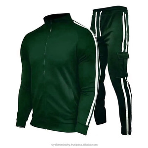 Vêtements de sport survêtements hommes survêtement joggeurs décontractés vêtements de sport à capuche vestes et pantalons 2 pièces ensembles Hip Hop course costume de sport - Product Image 1