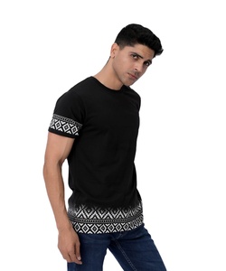เสื้อยืดผู้ชายคอกลมพิมพ์ลายดิจิทัลผ้าถักเนื้อหนัก 180 GSM ผ้าฝ้าย 100% ทรงโอเวอร์ไซส์ สไตล์ลำลองสำหรับฤดูร้อนปี 2025 - ขายส่งแบบกำหนดเองได้ - Product Image 3