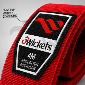 ผ้าพันข้อมือยกน้ำหนัก 3Wickets ขนาด 4 เมตร สีแดง ทำจากผ้าฝ้ายและไนลอน ทนทาน ช่วยพยุงข้อมือสำหรับการฝึกความแข็งแรง - Product Image 5