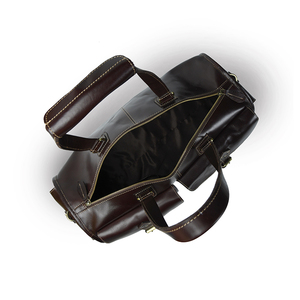 กระเป๋าเดินทางหนังแท้แบบมีซิป ขนาดใหญ่ จุของได้เยอะ ราคาดีที่สุด - Product Image 5