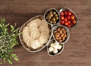 restaurant <b>serving</b> <b>platter</b> set catering <b>serving</b> tray with bowls <b>buffet</b> <b>serving</b> tray stainless steel multipurpose <b>serving</b> set - Product Image 2