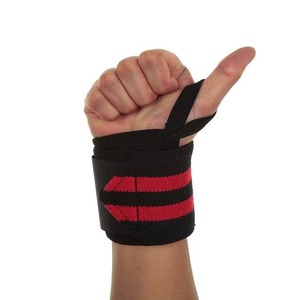 Bandes de maintien de poignet professionnelles respirantes, légères et antidérapantes avec fermeture auto-agrippante en caoutchouc naturel/PVC pour la musculation et la gym - Product Image 3