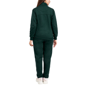 Survêtement décontracté d'hiver pour femmes grandes tailles, respirant, 100% coton, à capuche, avec cordon de serrage, poches latérales, couleurs personnalisées, marque privée - Product Image 5