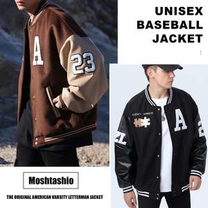 Premium Heavyweight Varsity Jacket Wool Blend Leather Sleeve Baseball Jacket Wholesale Factory Direct - Product Image 6