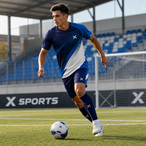 ชุดเสื้อฟุตบอล X Men แขนสั้น คอกลม พิมพ์ลายแบบ Sublimation ผ้าโพลีเอสเตอร์ แห้งเร็ว ชุดกีฬา OEM/ODM ทุกฤดูกาล - Product Image 5