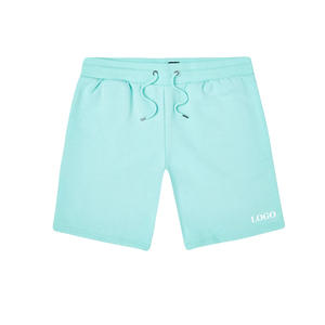 Shorts en molleton pour hommes à prix d'usine, shorts en coton, streetwear, shorts de survêtement en molleton bouclette avec impression personnalisée - Product Image 4