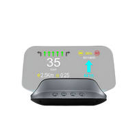 Sudex 5 inch Windshield HUD C3 LCD OBD2 GPS Smart Car digitale snelheidsmeter met watertemperatuurweergave, klok en hoge prestaties