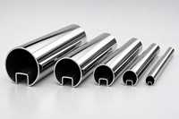 Tube rond en acier inoxydable 50 x 8 mm 202 304 316 soudé mat brillant longueur sur mesure fabriqué en Inde qualité export fabricant