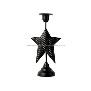 High Quality Hot Sale Black Iron <b>Taper</b> <b>Candle</b> Holder Star Design in Multiple Design & Sizes for Home and Event Decor - Product Image 5