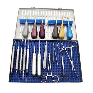 Kit dentaire complet pour la chirurgie orale et l'implantologie, kit de micro-chirurgie dentaire en acier inoxydable, design ergonomique - Product Image 1