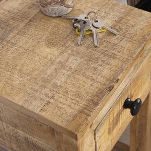 Vandana Golden Haven <b>High</b> <b>bedside</b> <b>table</b> or side <b>table</b> with 1 drawer Manoha in mango wood H 70 cm - Product Image 5