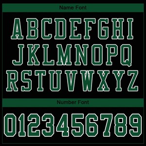 Maillot de football authentique personnalisé noir Gotham vert blanc en mesh respirant à séchage rapide pour l'entraînement et les matchs d'équipe - Product Image 6