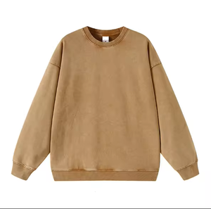 เสื้อฮู้ดดี้ผ้าฟลีซคอตตอน 100% ย้อมสีแบบวินเทจ กันลมสำหรับฤดูหนาว  รับทำโลโก้ตามสั่งจากผู้ผลิต  มีไซส์พลัสสำหรับผู้ชาย - Product Image 1