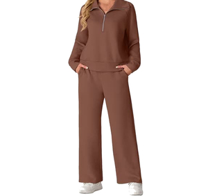 Wholesale Tracksuit Set Custom logo High Quality Unisex Hoodie Joggers Set Oversized <b>Zip</b> up <b>Sweatshirt</b> Tracksuits for men - Product Image 2