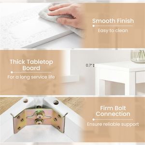 48" Solid Wood <b>Narrow</b> <b>Console</b> <b>Table</b> Farmhouse Entryway <b>Table</b> for Hallway Sofa White - Product Image 6