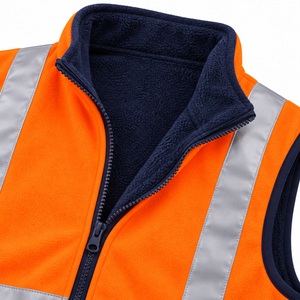 Gilet de sécurité réfléchissant de qualité supérieure, gilet de travail haute visibilité avec bandes pour les travailleurs de la construction, vêtements de protection extérieure - Product Image 5