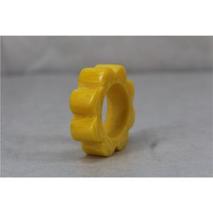 Anillo de Servilleta Hecho a Mano de Resina de Cuerno Natural, Hebilla Decorativa Redonda Moderna para Mesa, para Bodas, Fiestas, Navidad, Suministros para Hoteles - Product Image 3