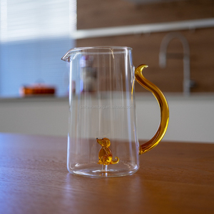 Borosilicate 1.5L. Nước thủy tinh Nước trái cây bình Bình bình với xử lý - Product Image 2