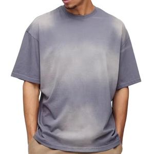 <b>Men's</b> Oversized <b>Tie</b>-<b>Dye</b> Short Sleeve <b>T</b>-<b>Shirt</b> 100% Cotton O-Neck Casual Jersey Fit Solid Color Breathable Design - Product Image 3