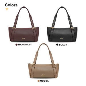 Bolso de Hombro Hody Premium de Cuero Sintético para Mujer, Asa Única, Cierre de Cremallera, Estilo Minimalista, Negro, para Uso Diario en Todas las Estaciones - Product Image 2
