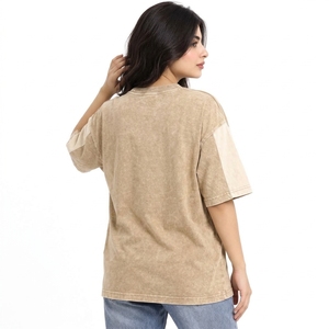 เสื้อยืดโอเวอร์ไซส์ทรงหลวมสไตล์วินเทจสำหรับผู้หญิง ใส่สบายทุกวัน ดีไซน์ทันสมัย - Product Image 6