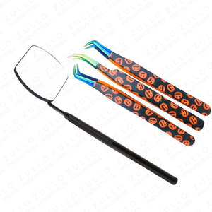 Wholesale New Stainless Steel Eyelash Extension Tweezers with Mirror Pointed Clip Precision <b>Lash</b> Extension Beauty Tool <b>Kit</b> - Product Image 2