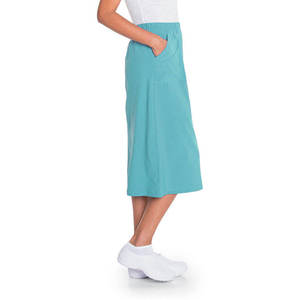 <b>Women's</b> <b>Teal</b> Scrubs Skirt Cotton Polyester Woven Hospital Uniform Pants for Medical Use - Product Image 3