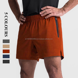 Verano al aire libre Color sólido Pantalones cortos para correr Cremallera Toalla Hebilla Secado rápido GYM Fitness Pantalones cortos - Product Image 2