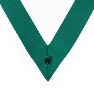 Fabricant en gros de rubans de cérémonie maçonniques personnalisés, cordon vert brodé de sequins à coudre pour l'Ordre Royal d'Écosse - Product Image 3