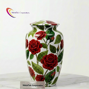 Handcrafted Aluminum Cremation Urn For Human Ashes Metal Burial Jars <b>Keepsake</b> Urns <b>Memorial</b> Wholesale Manufacturer Funeral Urns - Product Image 1
