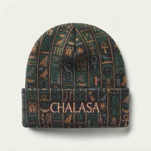 Gorro de Lana Jacquard de Lujo Unisex CHALASA SPORTS CS-BC-16, Bordado, Reversible, Multifuncional, Cálido para Otoño e Invierno - Product Image 1