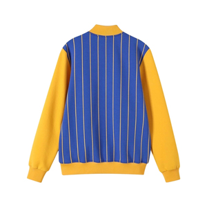 Chaqueta Deportiva Sigma Gamma Rho de Forro Polar con Rayas, Estilo Universitario, con Cierre, Cálida, Personalizable con Bordado OEM - Product Image 3