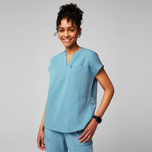 Conjunto de Uniformes Médicos de Lona Transpirable Ecológica de la Mejor Calidad para Doctores y Enfermeras con Logotipo Personalizado y Trajes de Enfermería - Product Image 1