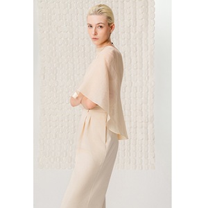 Wholesale Shirts For <b>Women</b> OBSIDIAN FLOW <b>CAPE</b> Elegant Triacetate Summer Premium Korean Shirts For <b>Women</b> Vietnam - Product Image 5