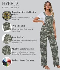 Mono de camuflaje de cintura alta para mujer, mono con cuello cuadrado, sin mangas, largo completo, informal, transpirable, para todas las estaciones - Product Image 5