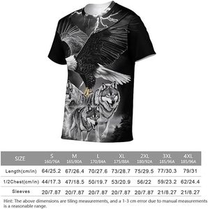 <b>Gothic</b> Printed Men's Black T-<b>Shirt</b> Short Sleeve O-Neck Oversized Street Style Eco-Friendly 100% Cotton - Product Image 6