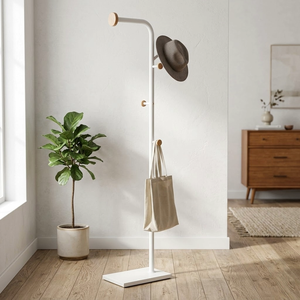 Best-Selling Modern Iron Tree-Shaped Metal Coat Rack Taiwan Design for Home Living Room Housewares Storage Wholesale - Product Image 2