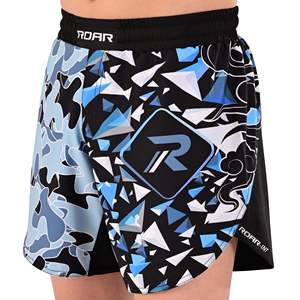 Men MMA Shorts Lava Print <b>Elastic</b> Waist Gym Training Kickboxing Lightweight Quick Dry Colorful Top top mens mma martial arts - Product Image 1