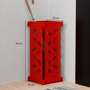 Porte-parapluie en métal doré ajouré, design élégant, idéal pour l'entrée, la maison, l'hôtel, le bureau, rangement stylé et décoration moderne - Product Image 6
