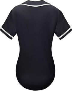 Baseball Jersey <b>Button</b> Down Hip Hop Personalized Sport T Shirts Tops for Boys Girls - Product Image 3