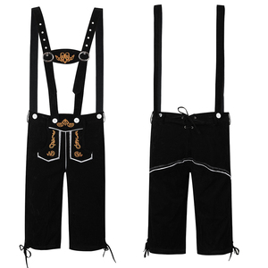 Costume bavarois Lederhosen en cuir véritable fait main de haute qualité pour homme, simple boutonnage, respirant, grandes tailles, personnalisable - Product Image 2