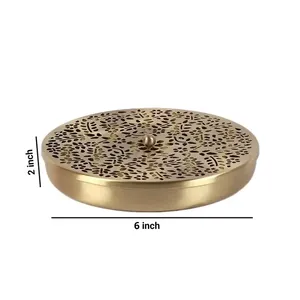 Lavie Creations Premium Metal Spice <b>Box</b> with Hammered Lid Eco-Friendly Food Grade Keeps Masalas Fresh Dishwasher Microwave Safe - Product Image 3