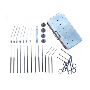Set de Microcirugía ORL Premium para Myringotomía con Cuchillas Shea, 29 Piezas, Instrumentos Quirúrgicos de Acero Inoxidable Clase II, CE ISO - Product Image 1