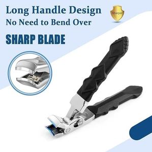 Coupe-ongles extra large incurvé en acier inoxydable pour ongles épais, usage professionnel robuste pour podologues, seniors et adultes - Product Image 1