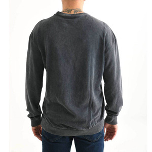 เสื้อสเวตเชิ้ตผู้ชายผ้าคอตตอนผสม เนื้อผ้านุ่ม แขนยาว คอกลม สวมใส่สบาย ระบายอากาศได้ดี เหมาะสำหรับออกกำลังกาย - Product Image 2