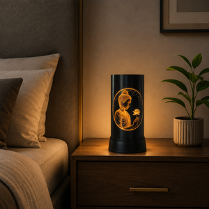 Buddha LED <b>Table</b> <b>Lamp</b> Warm Glow Spiritual Meditation Night Light Lotus Art Bedside Decor Buddhist Bedroom Home Office Yoga Gift - Product Image 4