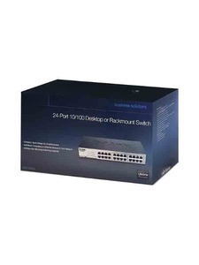 DES-1024D 24-Port Fast <b>Ethernet</b> Unmanaged <b>Switch</b> with QoS 10/100/1000Mbps Transmission Rate 4.8Gbps Capacity - Product Image 2