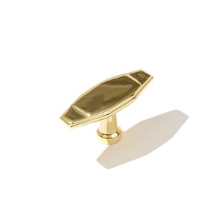 Modern Brass Cabinet <b>Knob</b> Durable Furniture Handle for Drawer Wardrobe Shiny <b>Gold</b> finished Closet Use Home Office Universal Fit - Product Image 6