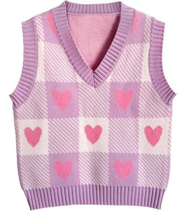 Suéter sin Mangas con Cuello en V Transpirable para Hombre, Suéter de Punto a Rayas con Tacto Suave para una Comodidad Duradera - Product Image 1